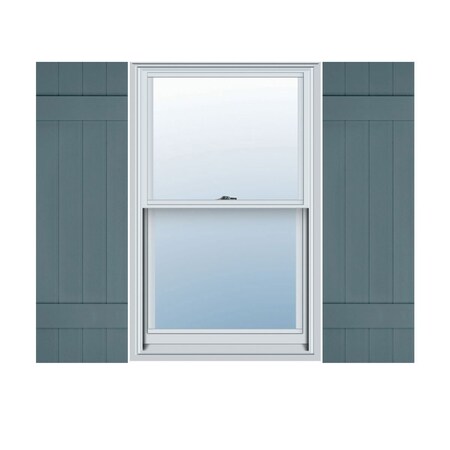 Ekena Millwork Lifetime Vinyl, TailorMade 4 Board Joined (2 Batten), Board-n-Batten, Shutter Loks, LJ4C14X03300WB, PR LJ4C14X03300WB